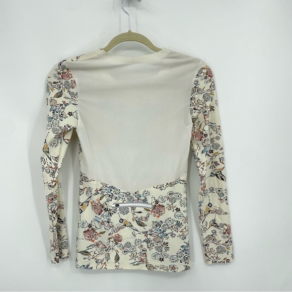 Lucas Hugh Inca Long Sleeve Running Top in Hummingbird Print sz S - Picture 2 of 5